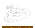 10350605 Gm Chevrolet Oem Corvette Alarm Plate