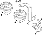 1j0-951-605-a Volkswagen 1j0951605a Genuine Oem