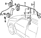 86510-08010 Toyota 8651008010 Genuine Oem