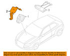 8v1951285 Audi Oem Alarm Bracket