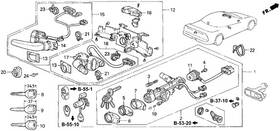 35113-sl0-a01 Acura Genuine Key Blank Main Mold Black