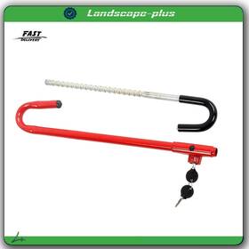 Ac2470160b All-carb Brand New Steel Auto Universal Car Steering Wheel Lock Black Red Replacement