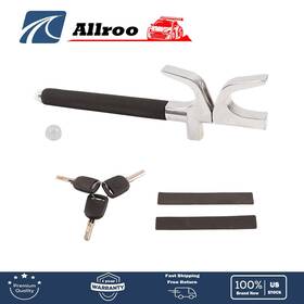 Alu2220718 Allroo Anti Theft Car Steering Wheel Lock With Escape Hammer Window Breaker Durable New