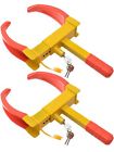 Antithefttrailerlock-zsa-y-r 2pc Tms Of Wheel Lock Clamp Boot Tire Claw 731236526360