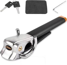 Asendiway 734814437522 Steering Wheel Lock Universal Anti-theft Device Heavy Duty Security Car Black