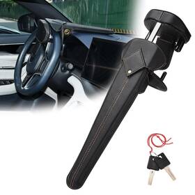 Aumohall St-t2321-fba Heavy-duty Car Steering Wheel Lock Universal Vehicle Security Black