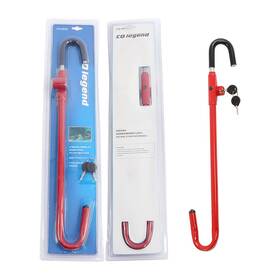 Bck22880k Backye Car Steering Wheel Lock Safty To Brake Padel Steel Red Black