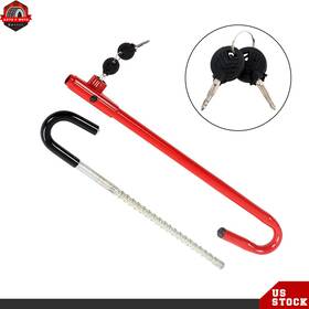Ber481200 Berliii Steel Red Black Car Steering Wheel Lock Safty To Brake Padel
