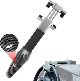 Cp2c0012us Blogole Steering Wheel Lock With Alarm Heavy Duty Car Anti Theft Grey And Black