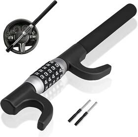 St003 Branded Steering Wheel Lock Anti-theft Car Device Keyless Youth Large / 11-13 Black