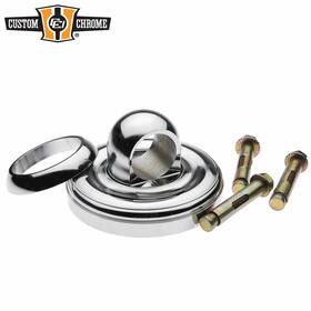 643880 Custom Chrome Hardened Steel Maximum Security Lockdown Kit With Anchor Bolts For Padlock