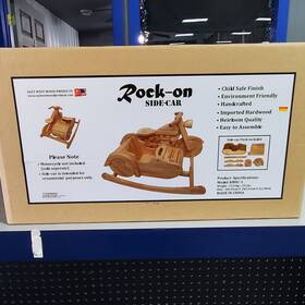East West Wood Products Rmsc-1 Side Car Attachment For Motorcycle Rocking Horse