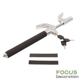 Focus-decoration Fd1098912dn Aluminum Alloy Durable New 3 In 1 Car Steering Wheel Lock With Keys High-quality