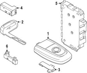 N1wz-2622050-d Ford Genuine Vehicle Key