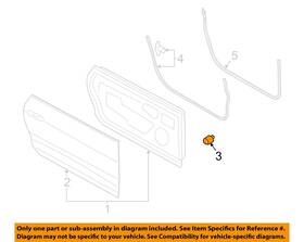 Ford Oem W713055s300 08-23 Continental Door Components-outer Panel Bumper