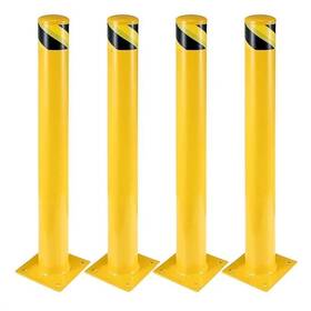 0zw5l2nh Garvee 4-pack 4.5 Inch Diameter Safety Steel Bollard Posts For Security 36 Tall