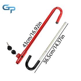 Gre160400 Greatparts Universal Safety Steering Wheel Lock Vehicle Anti-theft Security Brake Pedal