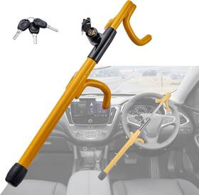 6015yellow Imonse Steering Wheel Lock Anti-theft Heavy Duty Secure Car Device Ywllow