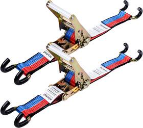 Mx03 Iumcin 2 Inch X 2.5steering Wheel Lock With Coated Claw Hooks Pack Seat Red And Blue