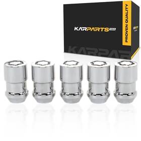 Karparts360 Tlx-mcg24538-cl360a74 Wheel Lock Nut Set For Jeep Wrangler 19902017 5 Pack Cone Seat 1/220