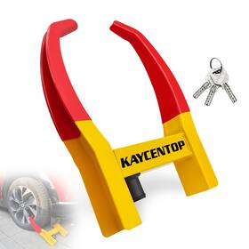 Kaycentop 717162069065 Wheel Lock Clamp Security Tire Anti Theft Max 14 Inch T