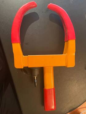 L2012 Kaycentop Anti Theft Device Steel Wheel Clamp Tire Lock Car Security Truck Boat Universal