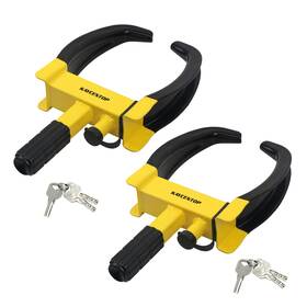 L2015-2 Kaycentop Universal Wheel Lock Clamp Anti Theft Trailer Locks Fit Most Vehicles Max 11 Inch