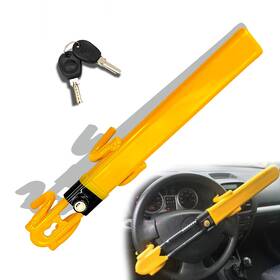 Lkfxp0011 Knfrxo Universal Adjustable Car Steering Wheel Lock Anti-theft Device Yellow