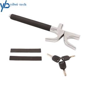 Lablt Om206046oc Aluminum Alloy Durable New 3 In 1 Car Steering Wheel Lock With Keys