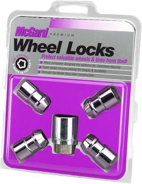 Mcgard 083509241303 24130 Chrome Cone Seat Wheel Locks 1/2 Inch - 20 Thread Size Set Of 4