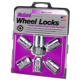 Mcgard 083509245387 24538 Chrome Cone Seat Wheel Lock 1/2 Inch 20 Thread Size Set Of