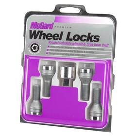 Mcgard 27179 Chrome Bolt Style Cone Seat Wheel Locks M12 X 1.5 - Set Of 4