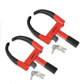 Mhpl11ock2 Mhpcont Wheel Lock Universal Trailer Adjustable Security Tire Boot An