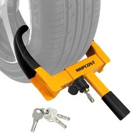 Mhpl15ock Mhpcont Universal Trailer Wheel Lock Adjustable Anti-theft Boot For Atv Rv Suv