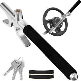 Monojoy 785731398816 Steering Wheel Lock Universal Security Car Locks With Stretch Black
