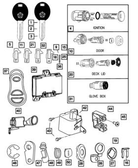 04778115 Mopar Genuine Blank Key 4778115