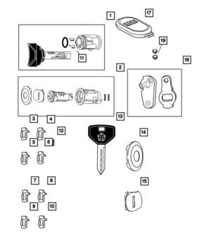 05018689aa Mopar Genuine Blank Key 5018689aa