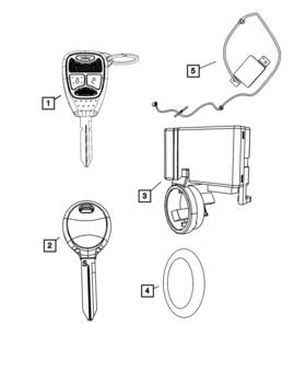 5143553ab Mopar Genuine Master Jeep Sentry Key