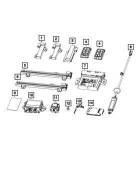 Mopar 68707231aa Genuine Blank Key