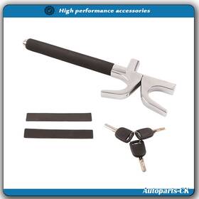 Ack1877308 Munirater Brand New 3 In 1 Car Steering Wheel Lock With Keys Aluminum Alloy Durable