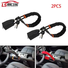 Stw049 Rastp 2 X Universal Modern Car Steering Wheel Lock Anti-theft Security Device 6 Keys