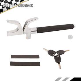 Refitfullrange Rr2152036 3 In 1 Car Steering Wheel Lock With Keys Aluminum Alloy Durable New