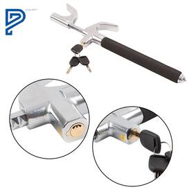 Po572350lt Silscvtt 3 In 1 Steering Wheel Lock Vehicle Anti Theft Emergency Hammer