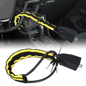 Sinkita 149762794398 Universal Car Steering Wheel Seat Belt Lock Anti-theft Device Security