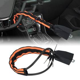 Sinkita 149762794404 Universal Car Steering Wheel Seat Belt Lock Anti-theft Device Security