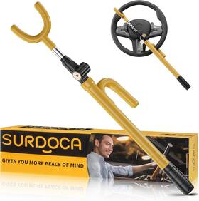Xl-16.9 Surdoca Fs2024 Upgraded Car Steering Wheel Inch Extendable Length Yellow