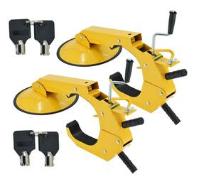 Swess 735864039131 2 Pack Trailer Wheel Lock Clamp Boot Adjustable For Rv Boat Truck Auto C
