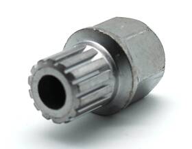 Temo 3334 59/14pt Wheel Lock Lugnut Anti-theft Lug Nut Screw Silver