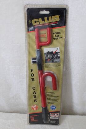 1000g The Club Truck Original Car Anti-theft Device Steering Wheel Lock #1000 Red New