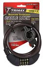 Trc106 Trimax Mm Medium Security Coiled Combination Cable Lock 797824101432